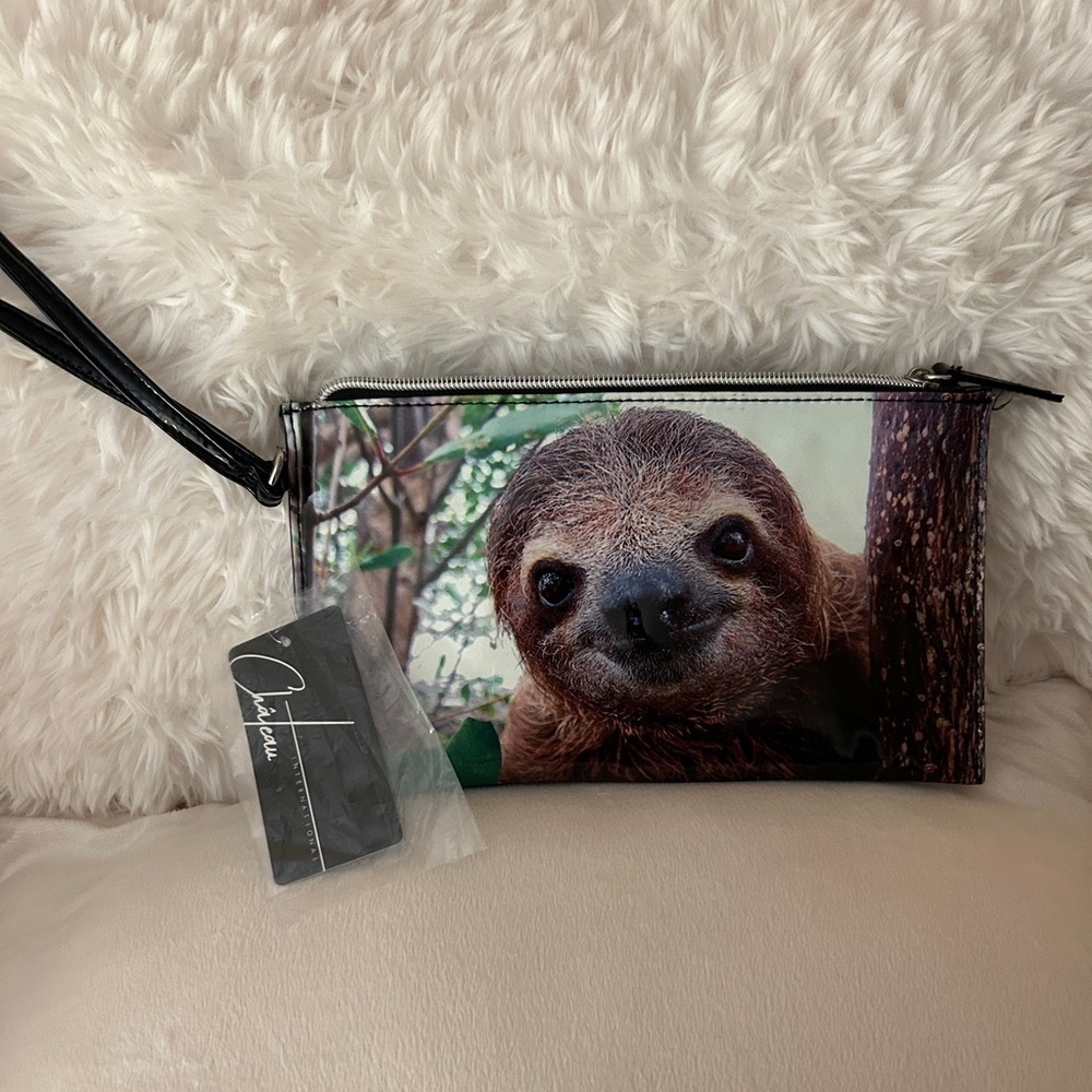 Chateau Sloth Cosmetic Bag - Brown and Green​​​​​ - Picture 7 of 9